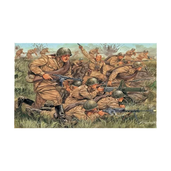 Model Kit figurines 6057 - WWII - INFANTERIE RUSSE (1:72)