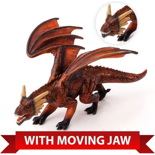 Mon dragon de feu avec une mâchoire mobile
