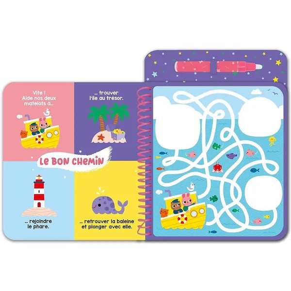 MON FEUTRE MAGIQUE A LA MER - AVEC FEUTRE A RESERVOIR D'EAU