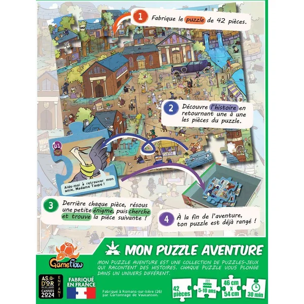 MON PUZZLE AVENTURE PETITS DETECTIVES