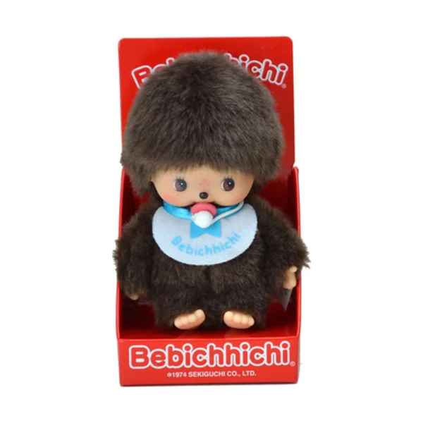 Monchhichi Bebiči garçon avec bavoir 15 cm