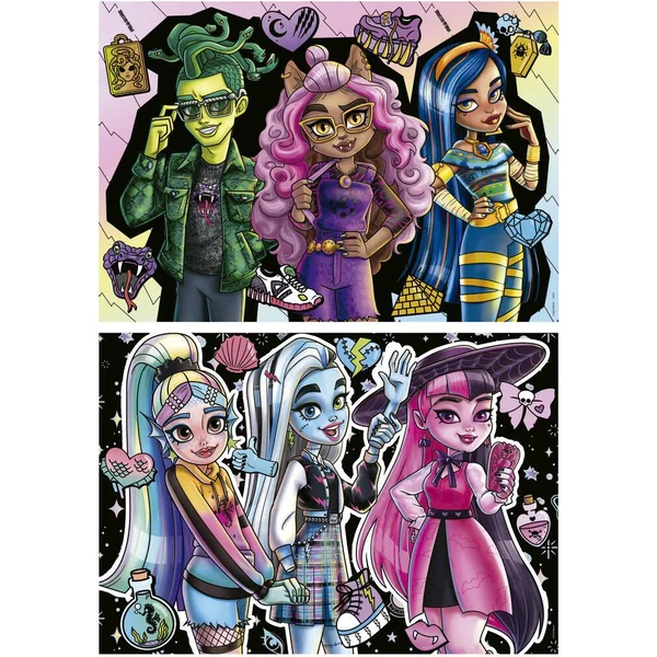 MONSTER HIGH - PUZZLE - 2X100 PIECES
