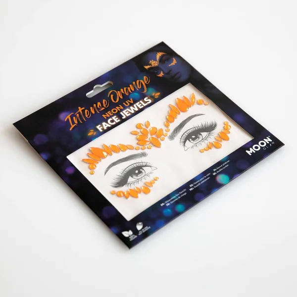 MOON GLOW - BIJOUX DE VISAGE NEON UV - ORANGE INTENSE
