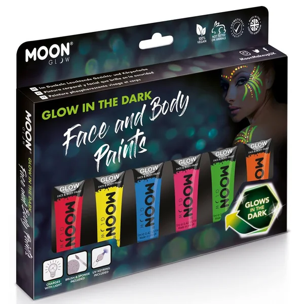 MOON GLOW - COFFRET PEINTURE PHOSPHORESCENTE VISAGE ET CORPS