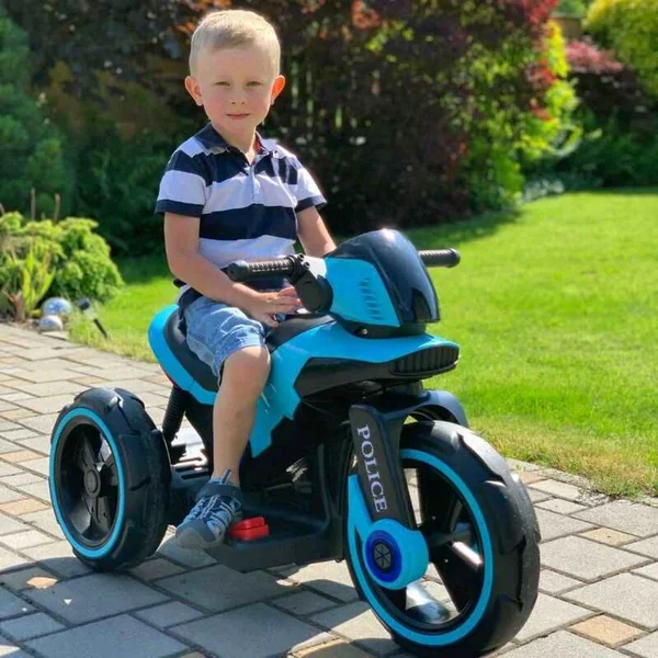 Moto électrique pour enfants Baby Mix POLICE verte