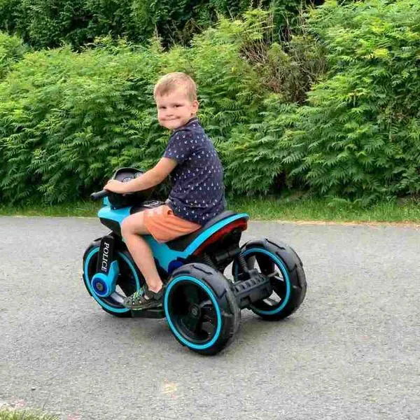 Moto électrique pour enfants Baby Mix POLICE verte