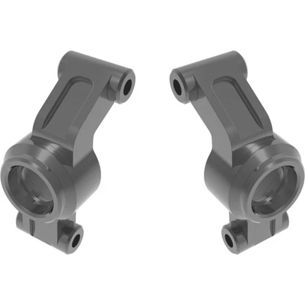 Moyeux arrière en aluminium gris Traxxas (2)