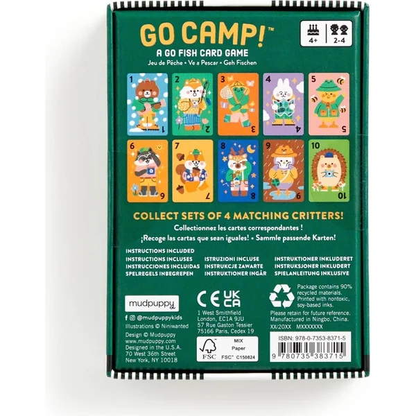 Mudpuppy Jeu de cartes Allons camper !