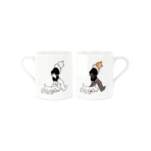 Mug Tintin "au pays des Soviets" Noir & Blanc / Colorisé Tintinimaginatio 2022 (47988)