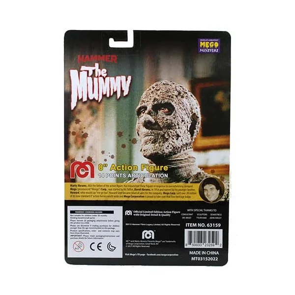 Mummy Limited Edition figurine La Malédiction des pharaons Mego 20 cm