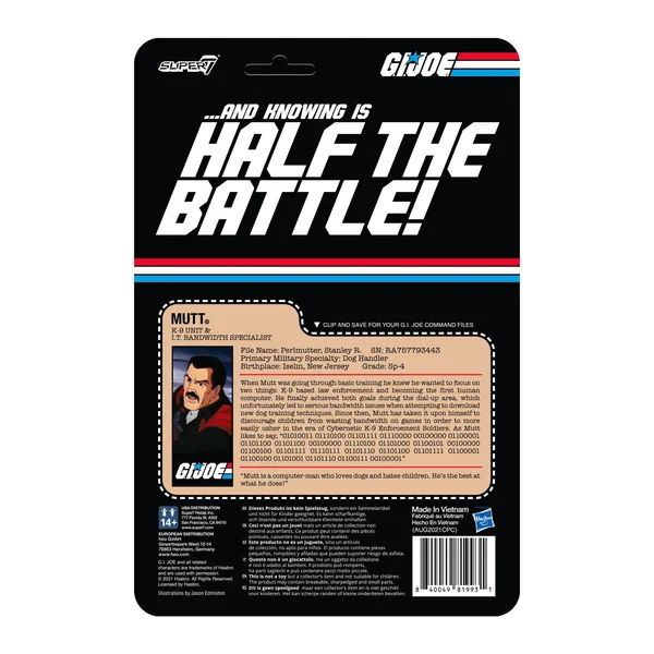 Mutt PSA figurine G.I. Joe ReAction Super7 10 cm