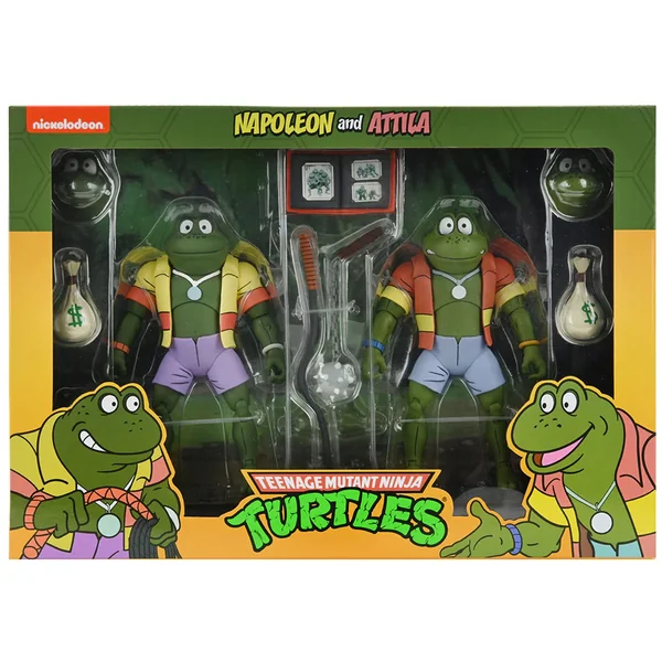 Napoleon & Atilla Frog pack 2 figurines Les Tortues ninja Neca 18 cm