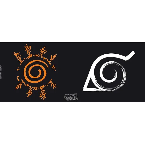 NARUTO SHIPPUDEN - MUG - 460 ML - KONOHA - BOITE CARTON X2