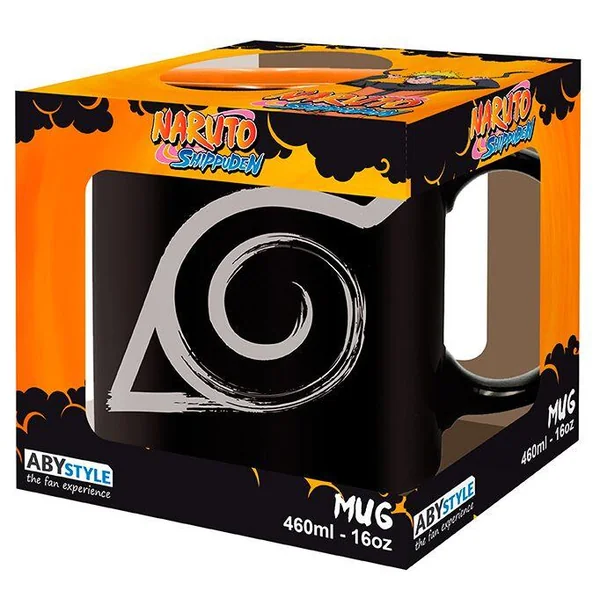 NARUTO SHIPPUDEN - MUG - 460 ML - KONOHA - BOITE CARTON X2