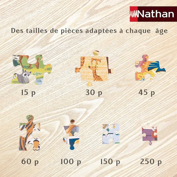 NATHAN PUZZLE 100 PIECES - AU CAMPING - CHERCHE ET TROUVE