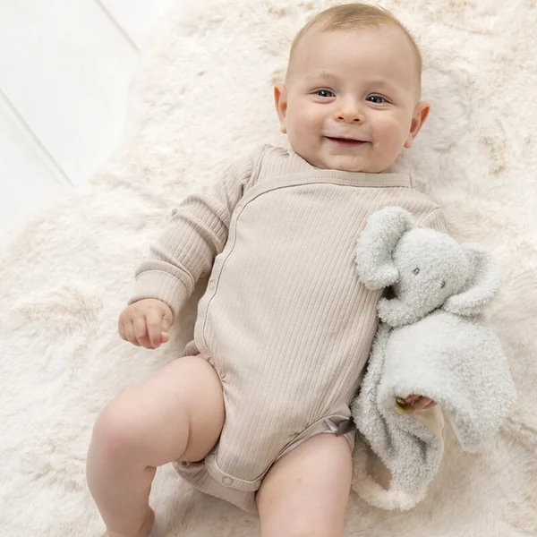 NATTOU Doudou en peluche Teddy éléphant 28 x 28 cm, 0m+