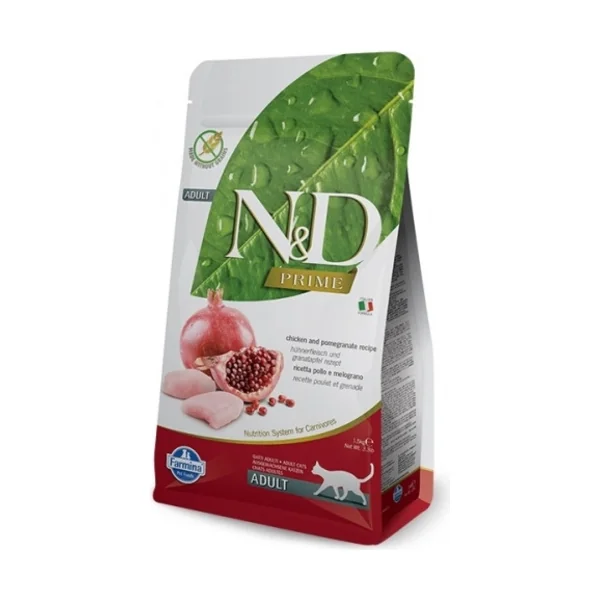 ND Cat GF Adult 1,5kg poulet,gran.pomme
