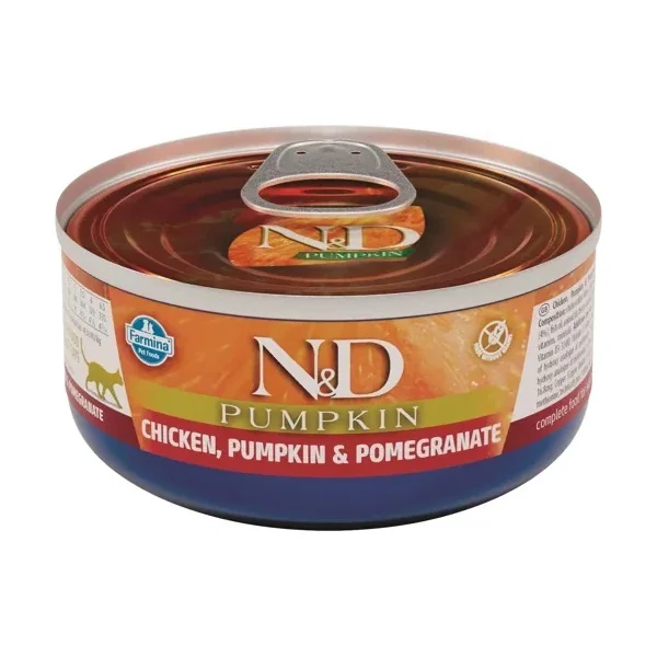 N&D CAT POULET, CITROUILLE & GRENADE 70 GR