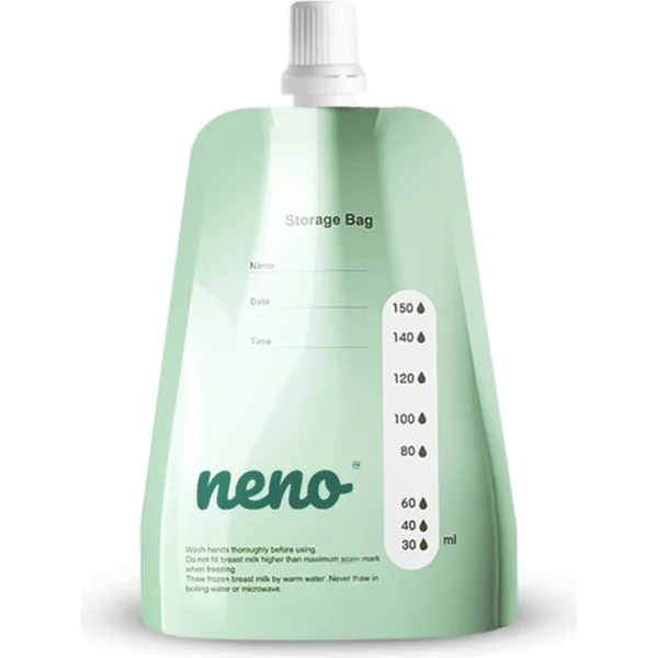 NENO Sacs de stockage de lait maternel 20 pièces, 150 ml