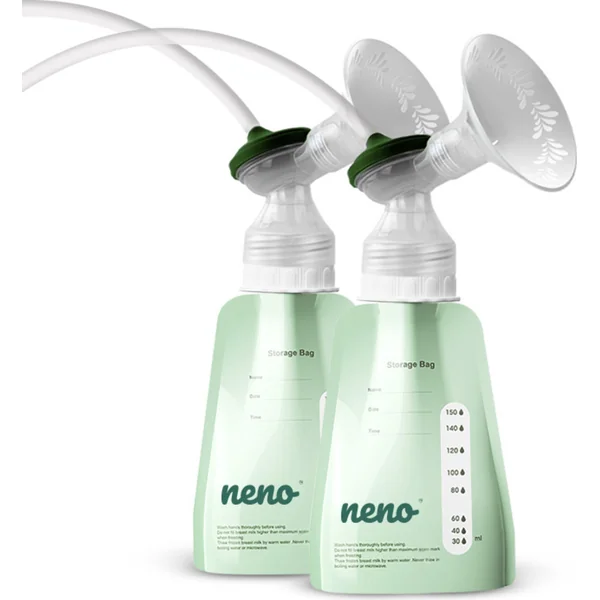 NENO Sacs de stockage de lait maternel 20 pièces, 150 ml