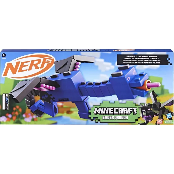 NERF MINECRAFT - BLASTER A FLECHETTES ENDER DRAGON