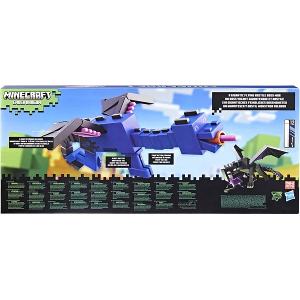 NERF MINECRAFT - BLASTER A FLECHETTES ENDER DRAGON