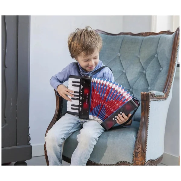 New Classic Toys - Accordion With Music Book - Black - Musical Instruments
