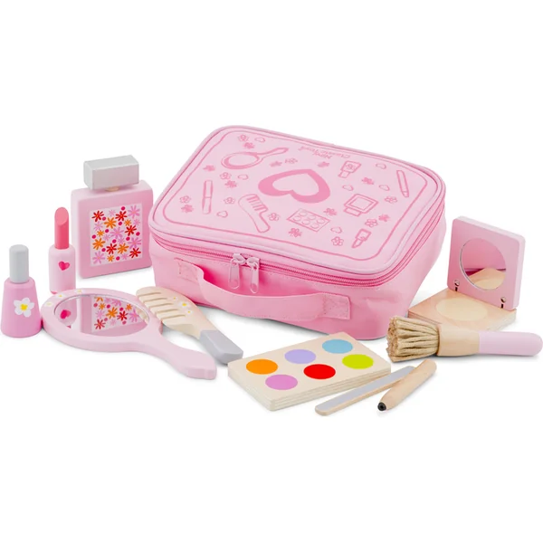 New Classic Toys Ensemble de maquillage en bois dans une valise
