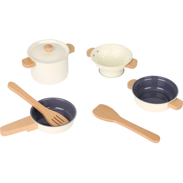 New Classic Toys Ensemble de vaisselle en métal pour enfants