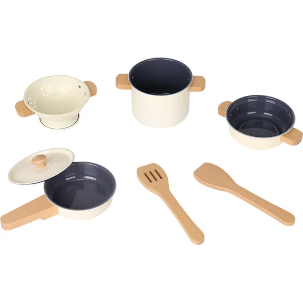 New Classic Toys Ensemble de vaisselle en métal pour enfants