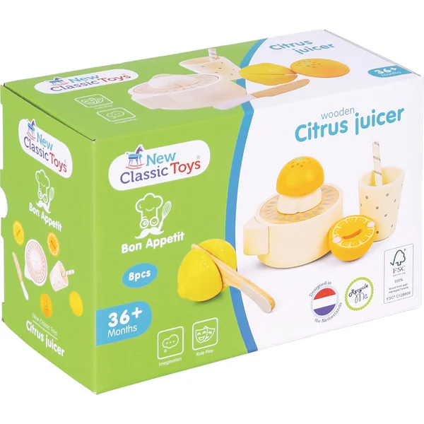 New Classic Toys Presse-agrumes en bois