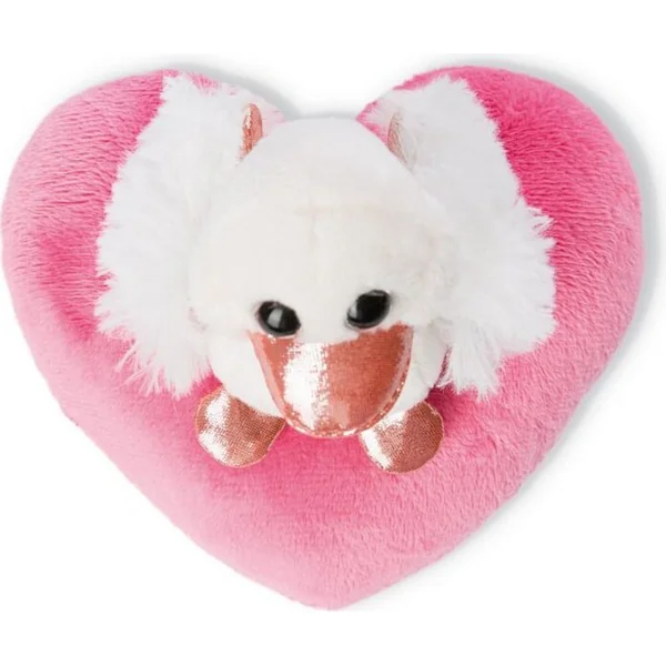 NICI peluche Love Cygne blanc avec cœur 10cm, GREEN