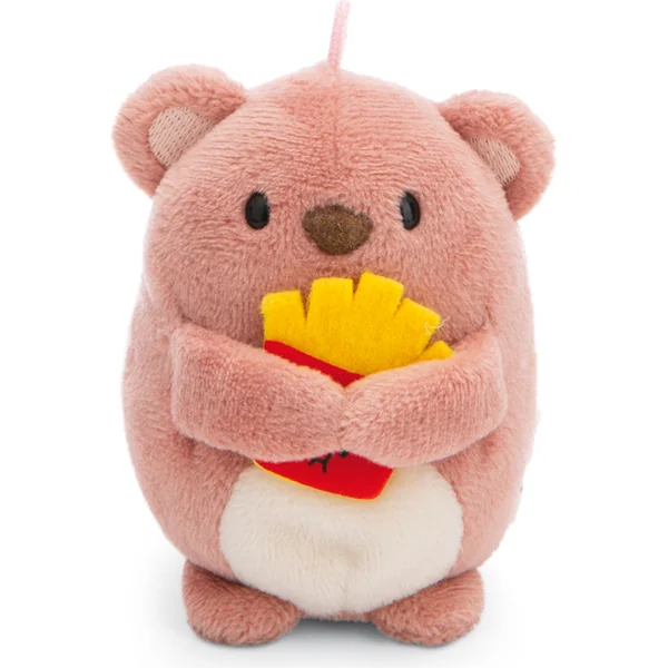 NICI peluche MyMochi Ours Nomo 8cm en costume d'abeille et frites, set emballage cadeau