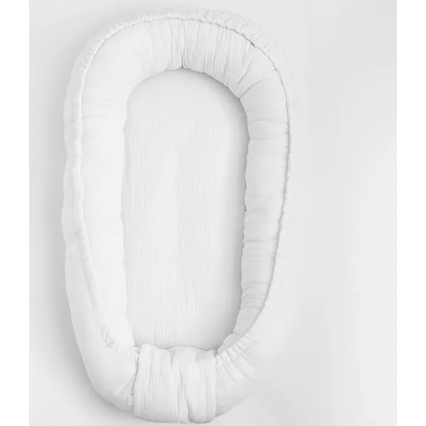 Nid en mousseline pour bébé New Baby blanc