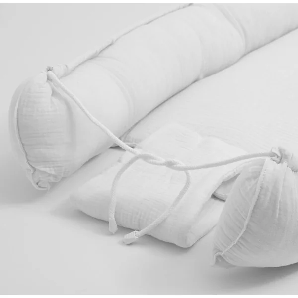 Nid en mousseline pour bébé New Baby blanc