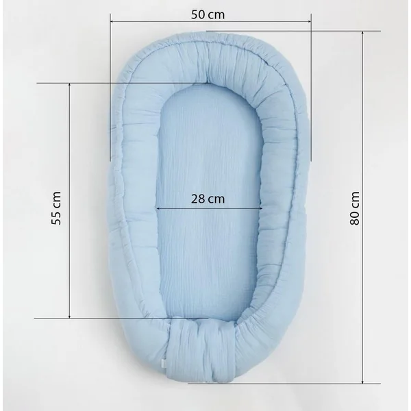 Nid en mousseline pour bébé New Baby blanc