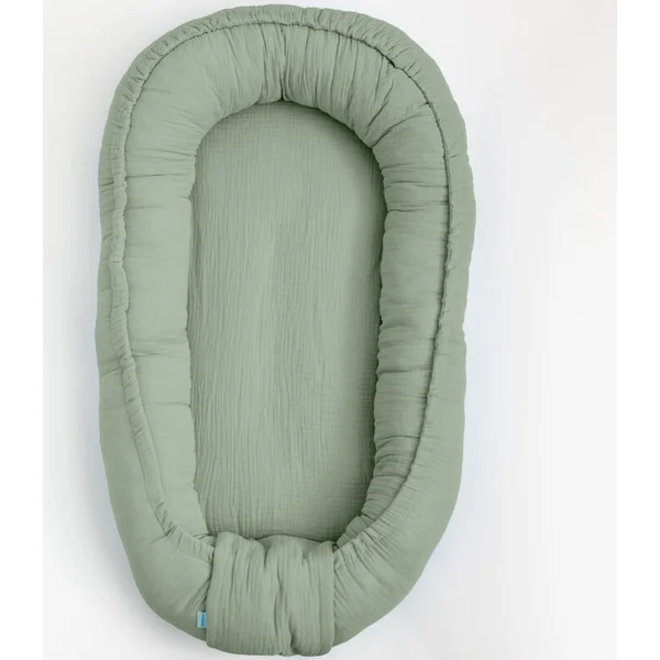 Nid en mousseline pour bébé New Baby salvia