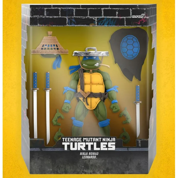 Ninja Nomad Leonardo figurine Ultimate Les Tortues Ninja TMNT Super7 18 cm
