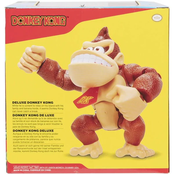 NINTENDO SUPER MARIO - FIGURINE DONKEY KONG DELUXE 15 CM