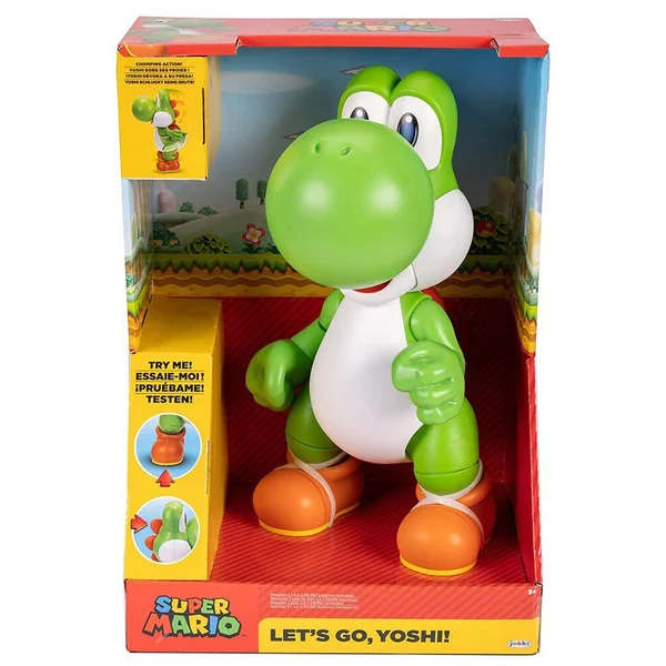 NINTENDO SUPER MARIO - LET'S GO FIGURINE YOSHI 30 CM