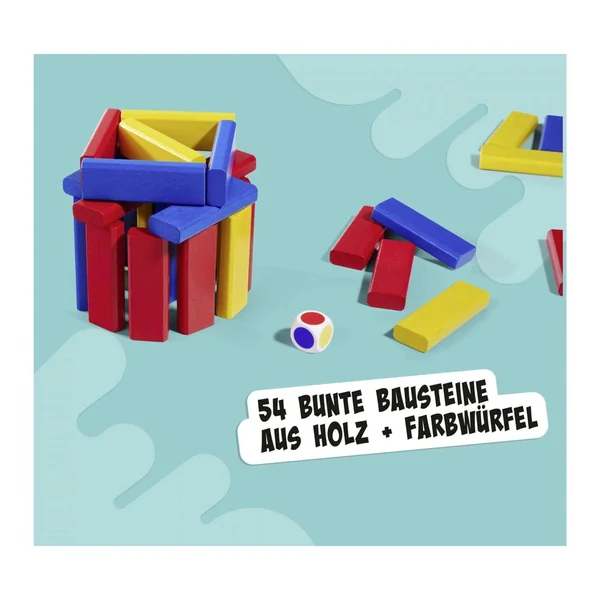 Noris - 3 colorful building block games - Board Games - International Edition - Board Games