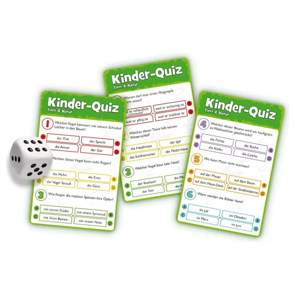 Noris - Board Games - Kids Quiz Animals and Nature - Educational Play - 6 Yrs