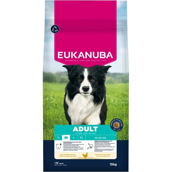 Nourriture EUKANUBA Adult Medium riche en poulet frais 15 kg