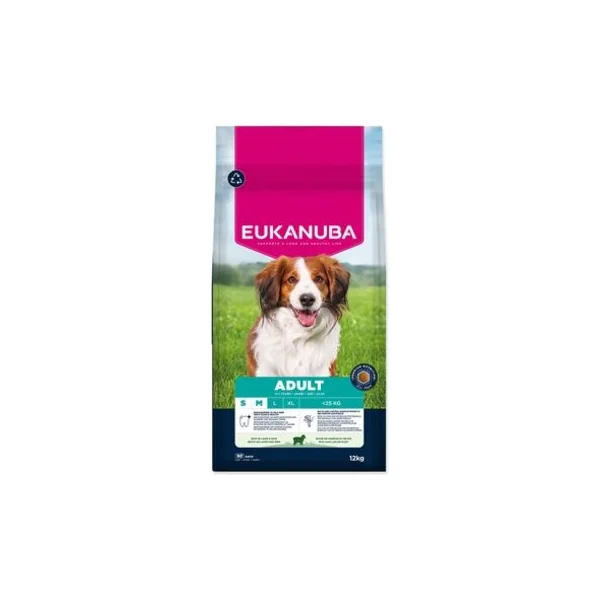 Nourriture EUKANUBA Adult Small and Medium riche en agneau 12 kg