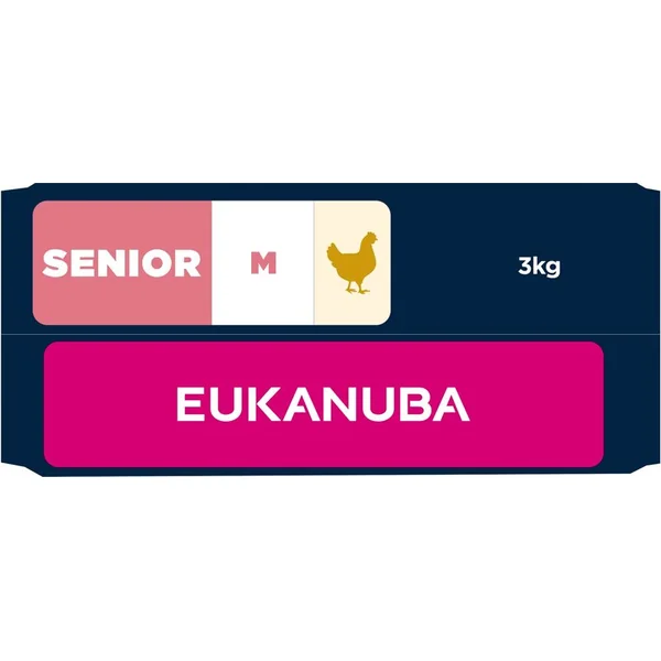 Nourriture EUKANUBA Senior Medium riche en poulet frais 3 kg