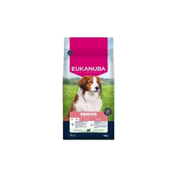 Nourriture EUKANUBA Senior Small and Medium riche en agneau 12 kg