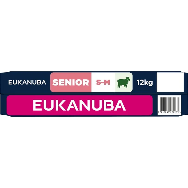 Nourriture EUKANUBA Senior Small and Medium riche en agneau 12 kg