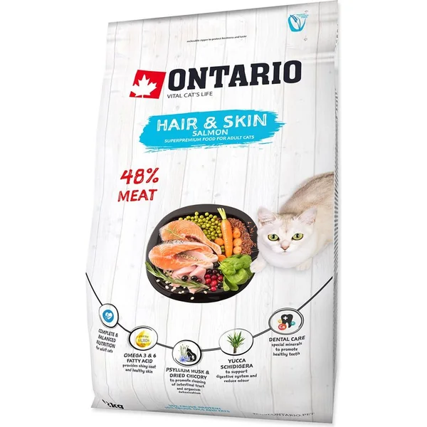 Nourriture Ontario Cat Hair & Skin 2kg