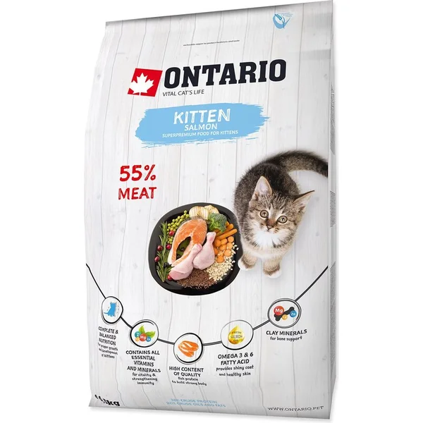 Nourriture Ontario Kitten Saumon 6,5kg