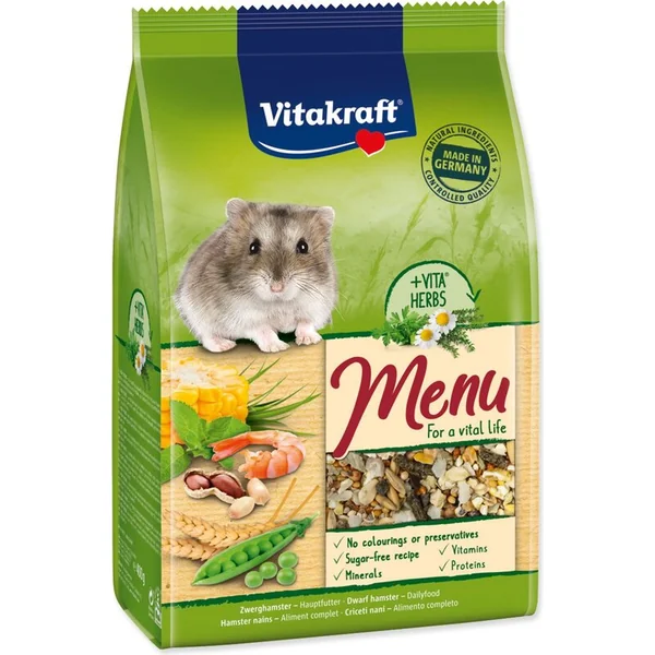 Nourriture Vitakraft Menu petits hamsters 400g